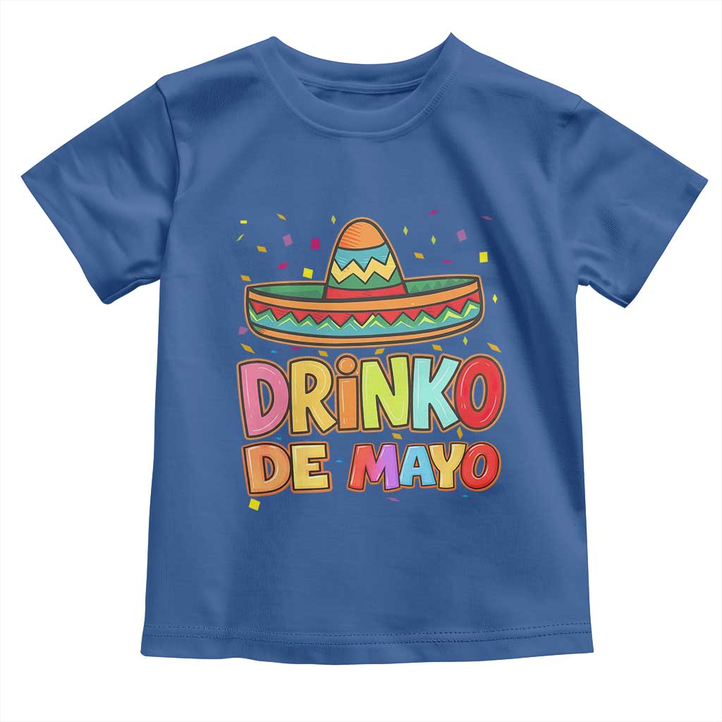 Funny Cinco De Mayo Day Drinking Fiesta Party Toddler T Shirt Drinko De Mayo