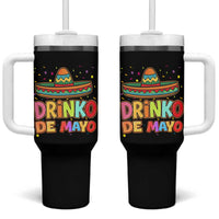 Funny Cinco De Mayo Day Drinking Fiesta Party Tumbler With Handle Drinko De Mayo