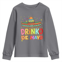 Funny Cinco De Mayo Day Drinking Fiesta Party Youth Sweatshirt Drinko De Mayo