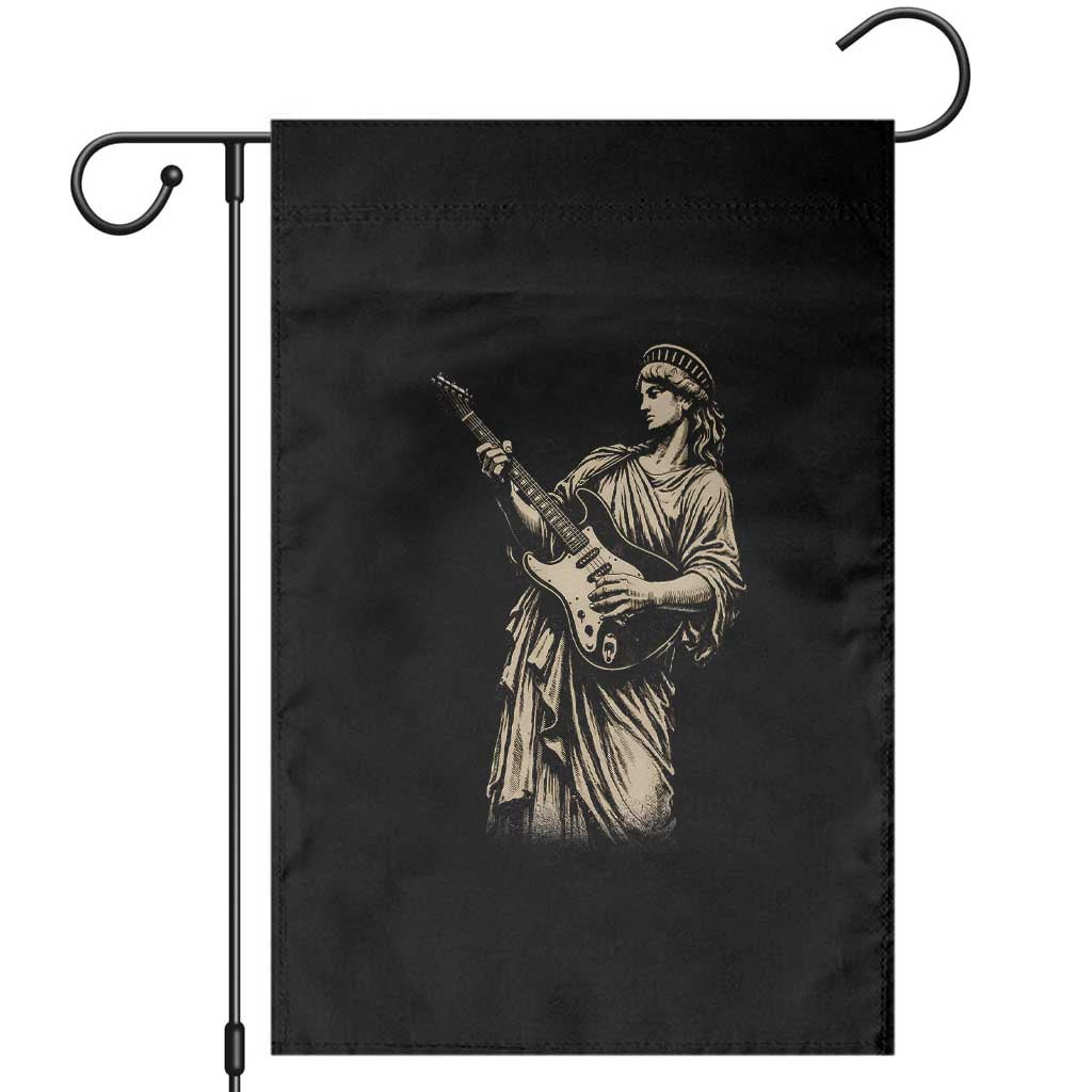 4th Of July Rock N Roll Garden Flag Funny Statue Of Liberty Playing Guitar