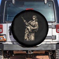 4th Of July Rock N Roll Spare Tire Cover Funny Statue Of Liberty Playing Guitar