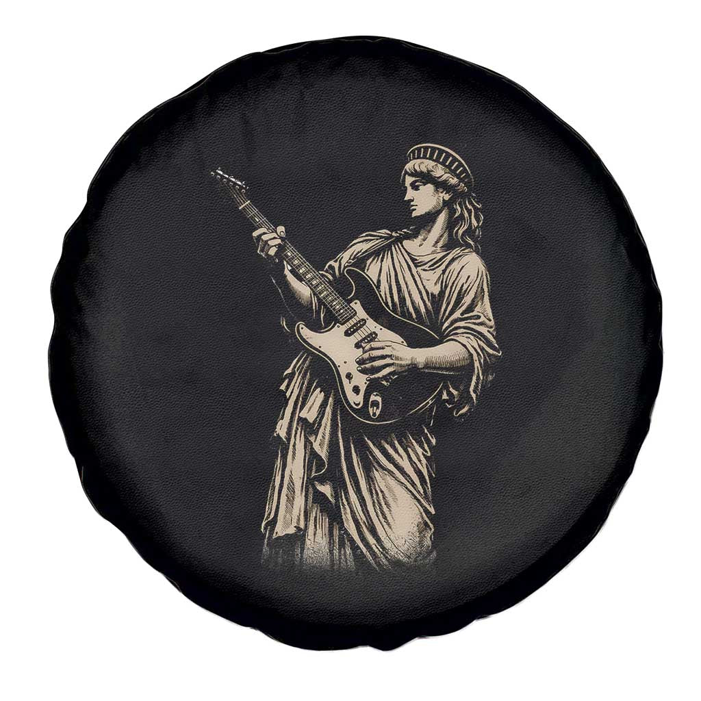 4th Of July Rock N Roll Spare Tire Cover Funny Statue Of Liberty Playing Guitar
