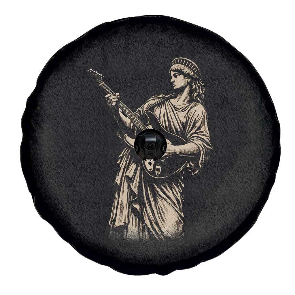 4th Of July Rock N Roll Spare Tire Cover Funny Statue Of Liberty Playing Guitar