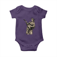 4th Of July Rock N Roll Baby Onesie Funny Statue Of Liberty Playing Guitar