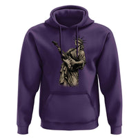 4th Of July Rock N Roll Hoodie Funny Statue Of Liberty Playing Guitar