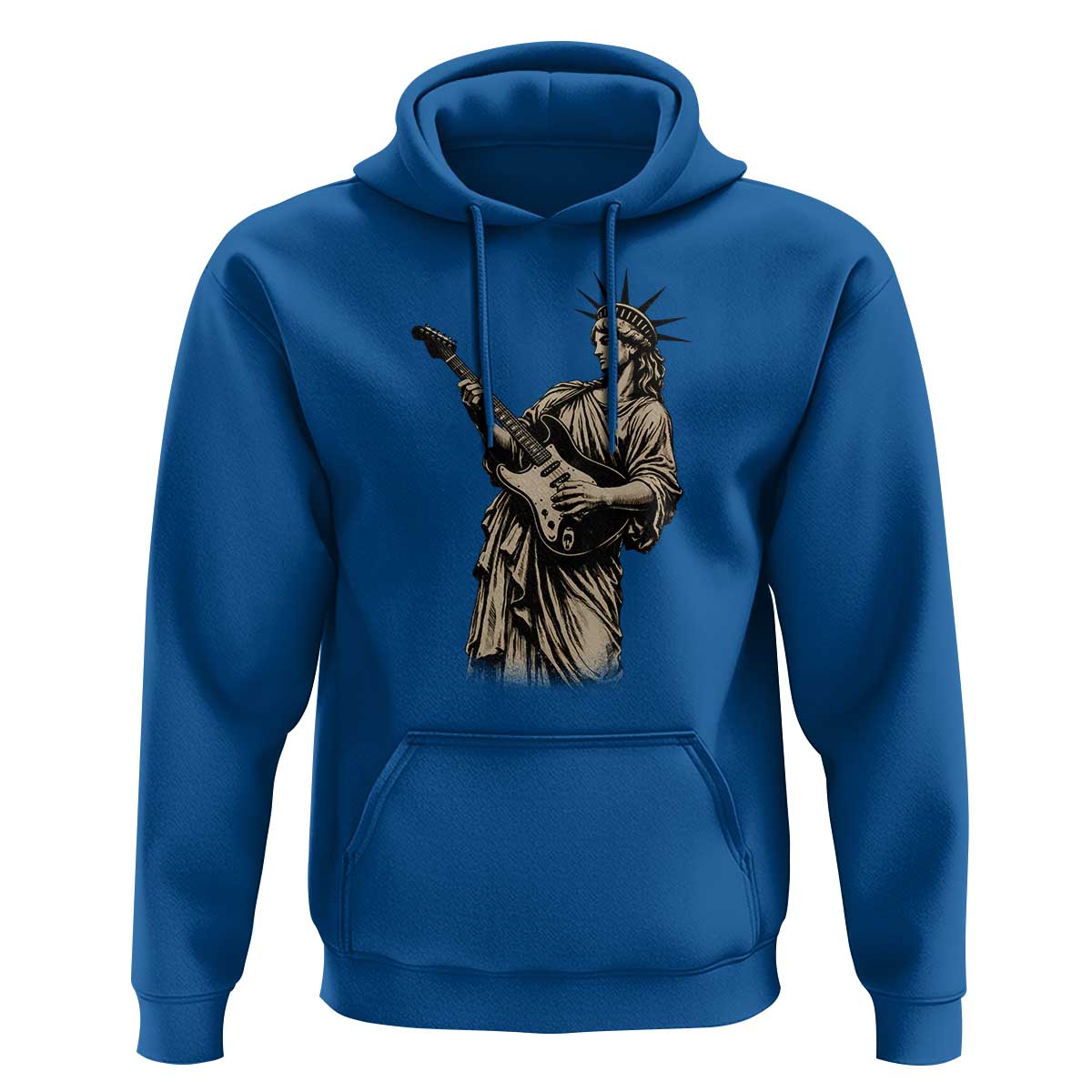4th Of July Rock N Roll Hoodie Funny Statue Of Liberty Playing Guitar