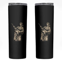 4th Of July Rock N Roll Skinny Tumbler Funny Statue Of Liberty Playing Guitar