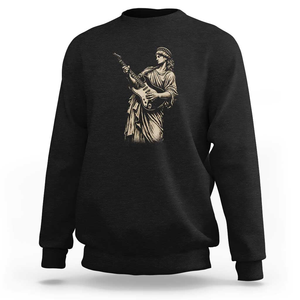 4th Of July Rock N Roll Sweatshirt Funny Statue Of Liberty Playing Guitar