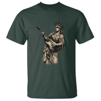 4th Of July Rock N Roll T Shirt Funny Statue Of Liberty Playing Guitar