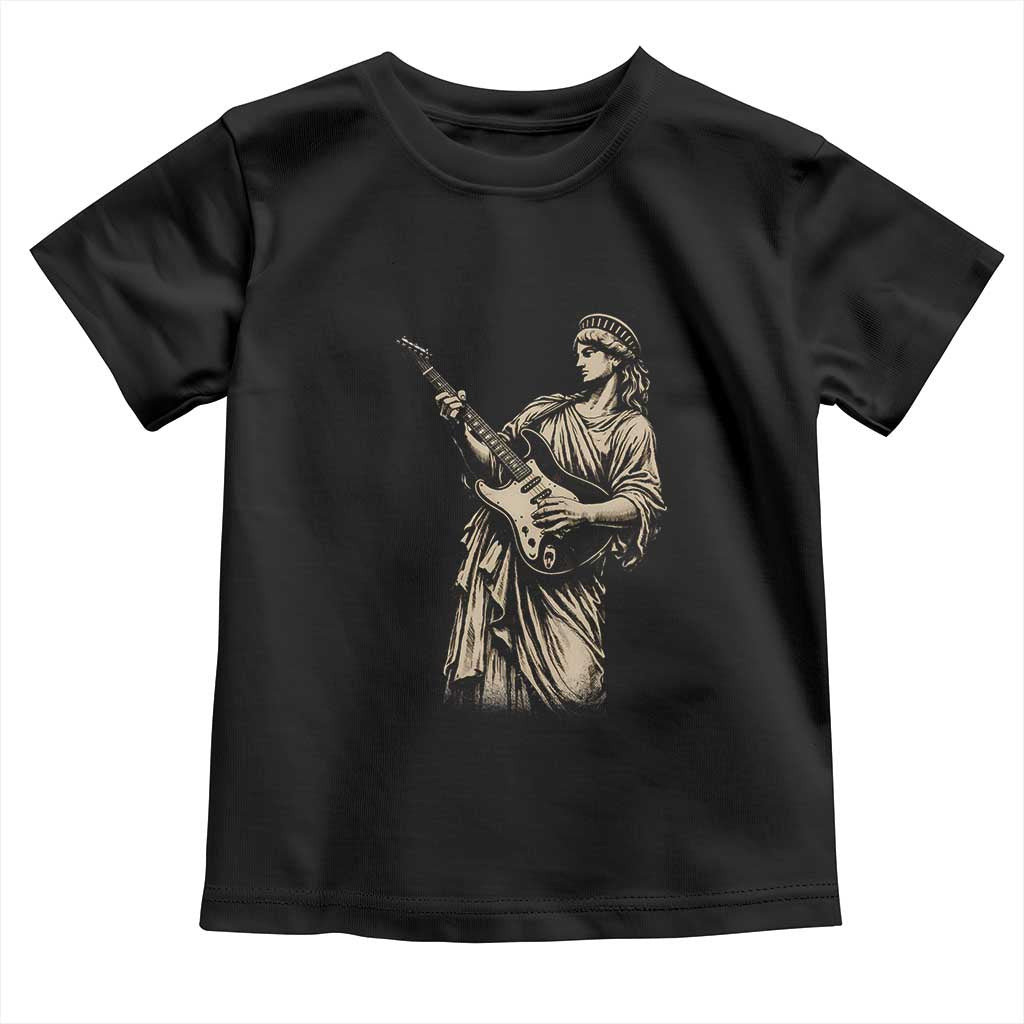4th Of July Rock N Roll Toddler T Shirt Funny Statue Of Liberty Playing Guitar