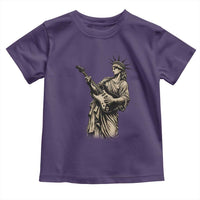 4th Of July Rock N Roll Toddler T Shirt Funny Statue Of Liberty Playing Guitar