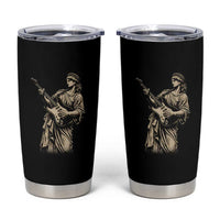 4th Of July Rock N Roll Tumbler Cup Funny Statue Of Liberty Playing Guitar