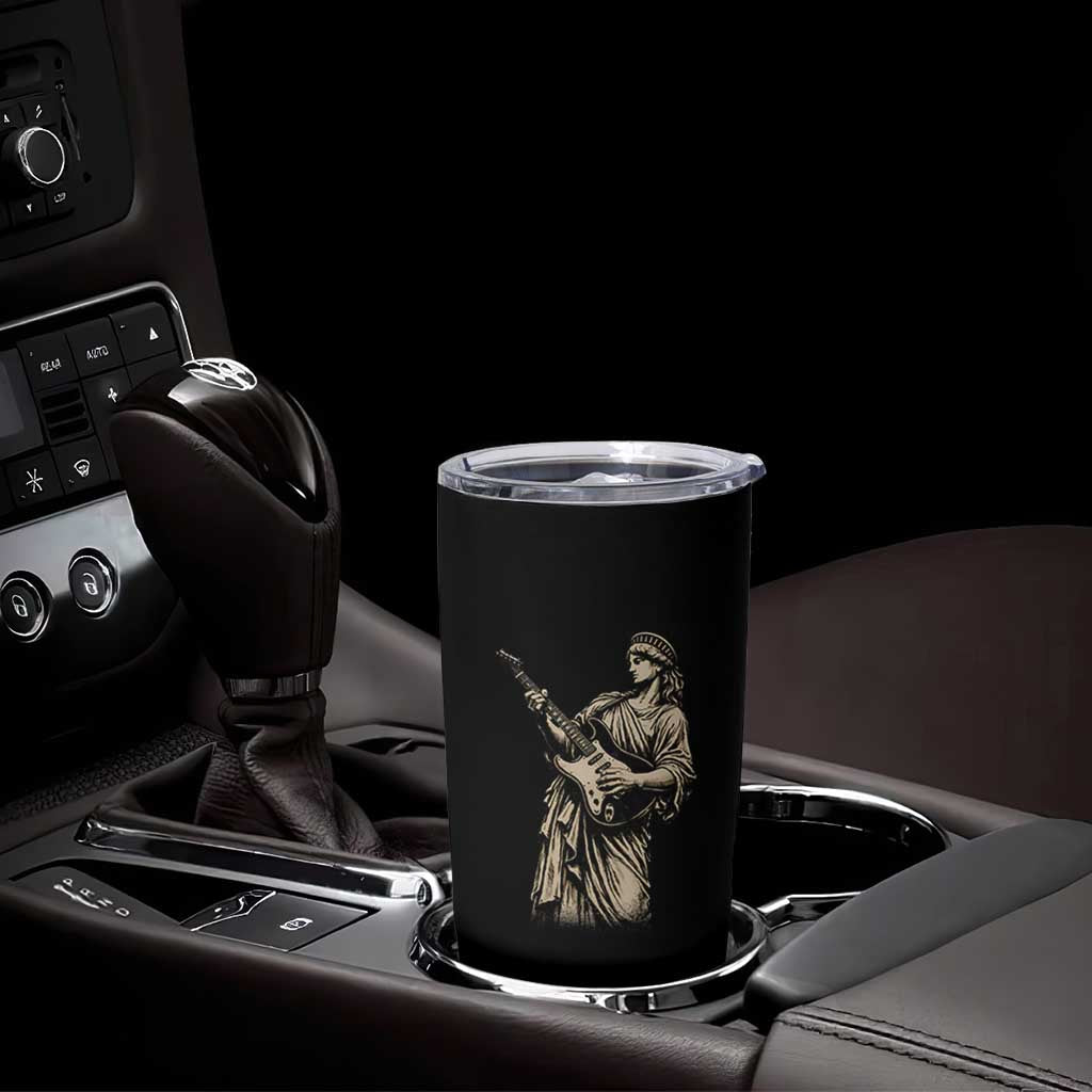 4th Of July Rock N Roll Tumbler Cup Funny Statue Of Liberty Playing Guitar