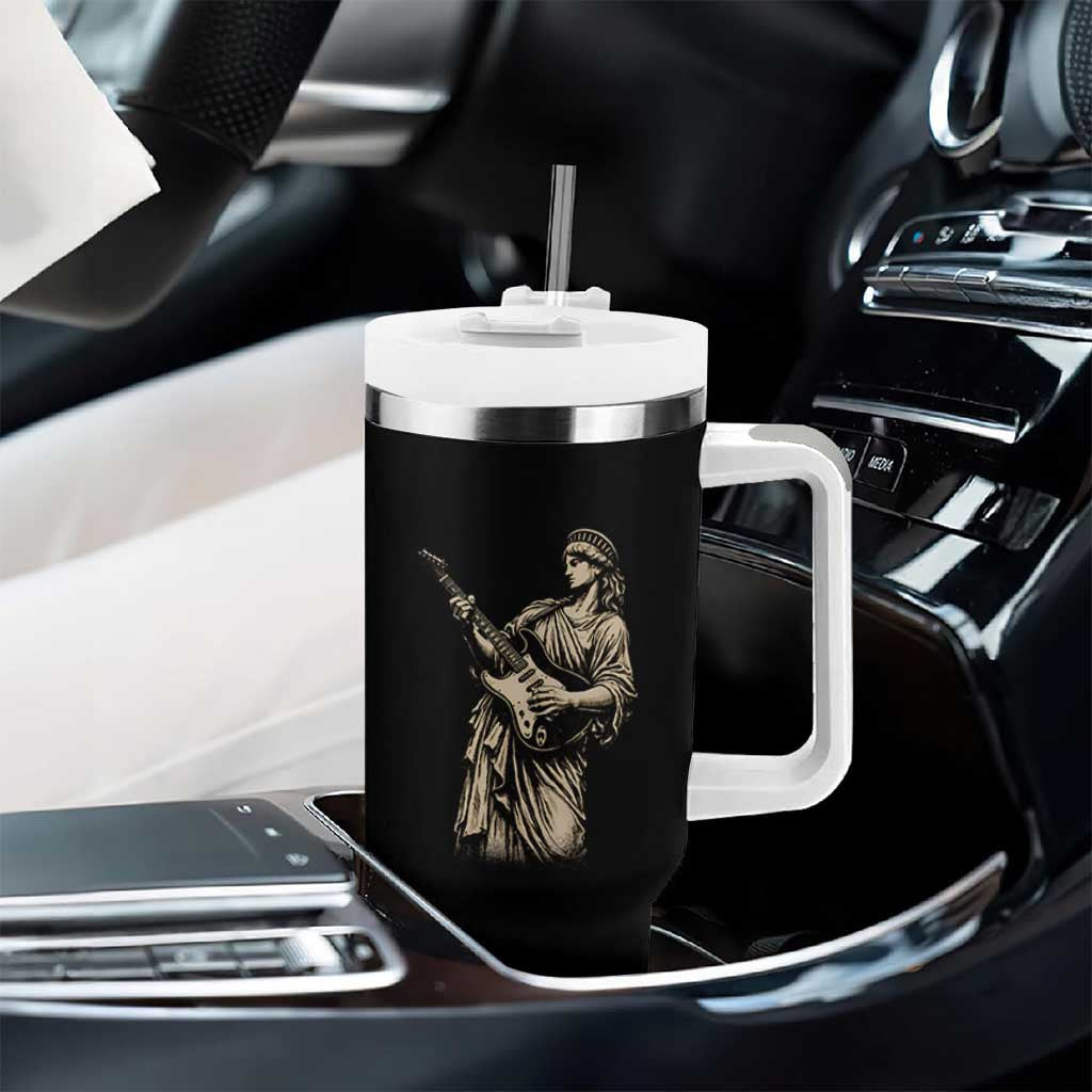 4th Of July Rock N Roll Tumbler With Handle Funny Statue Of Liberty Playing Guitar