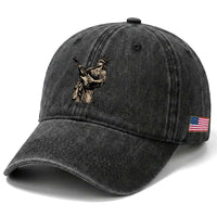 4th Of July Rock N Roll Washed Cotton Baseball Cap Funny Statue Of Liberty Playing Guitar