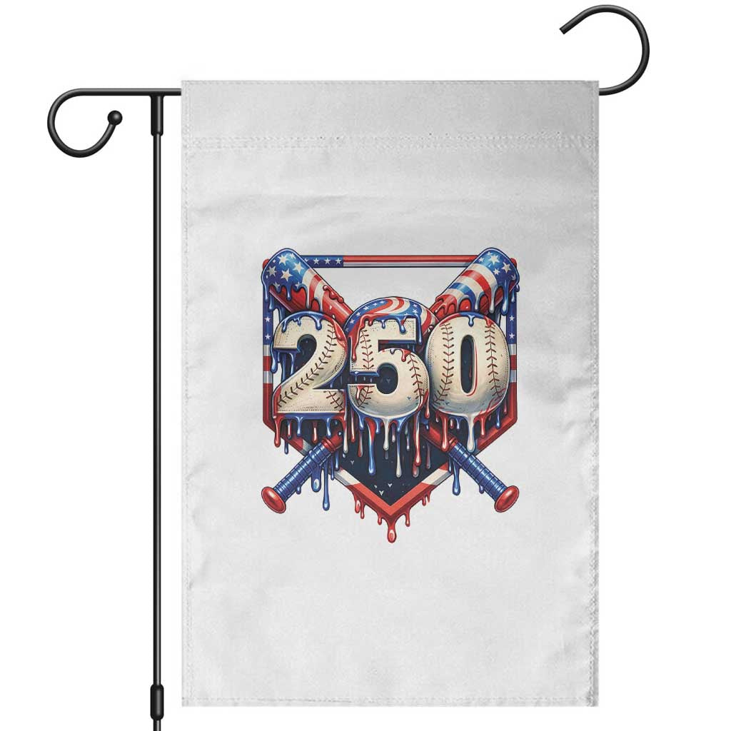Patriotic Baseball Drip Garden Flag USA 250th Anniversary Gift