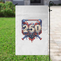 Patriotic Baseball Drip Garden Flag USA 250th Anniversary Gift