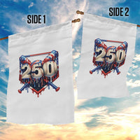 Patriotic Baseball Drip Garden Flag USA 250th Anniversary Gift