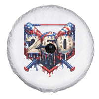 Patriotic Baseball Drip Spare Tire Cover USA 250th Anniversary Gift