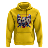 Patriotic Baseball Drip Hoodie USA 250th Anniversary Gift