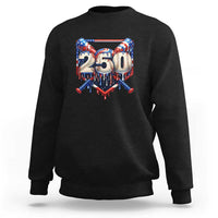Patriotic Baseball Drip Sweatshirt USA 250th Anniversary Gift