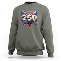 Patriotic Baseball Drip Sweatshirt USA 250th Anniversary Gift