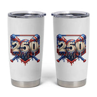Patriotic Baseball Drip Tumbler Cup USA 250th Anniversary Gift