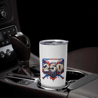 Patriotic Baseball Drip Tumbler Cup USA 250th Anniversary Gift