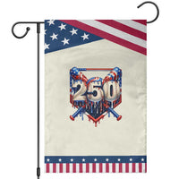 Baseball Drip Graphic Patriotic Garden Flag USA 250th Anniversary Gift