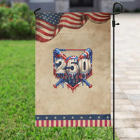 Baseball Drip Graphic Patriotic Garden Flag USA 250th Anniversary Gift