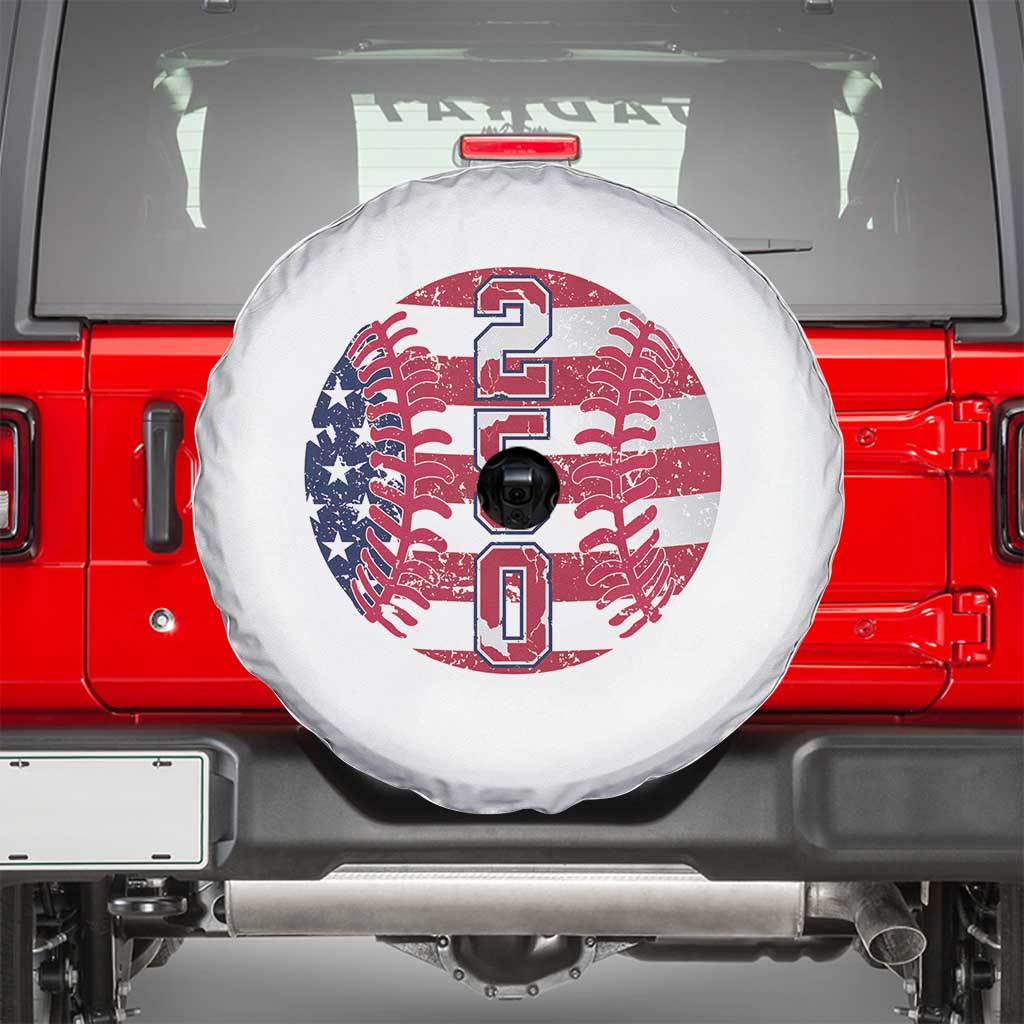 USA 250th Anniversary Baseball Spare Tire Cover Patriotic Athlete Gift