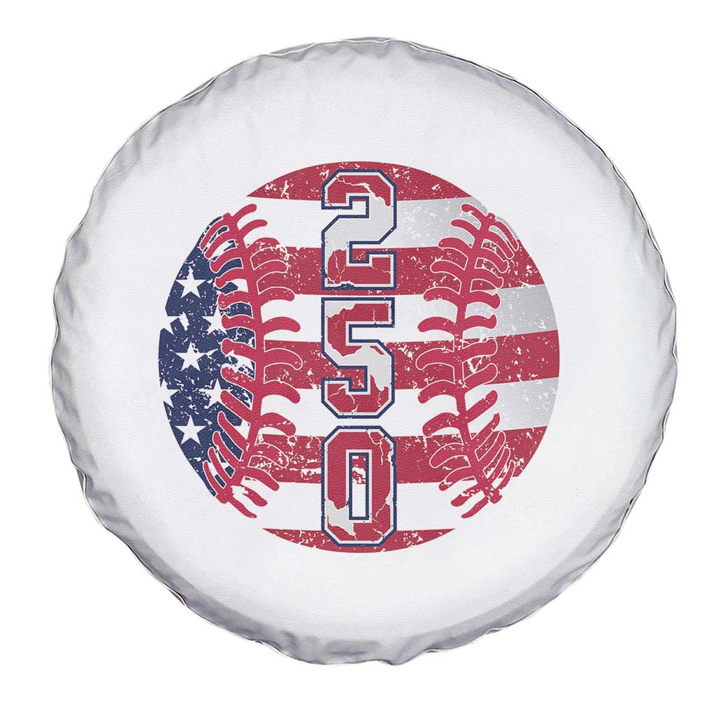 USA 250th Anniversary Baseball Spare Tire Cover Patriotic Athlete Gift