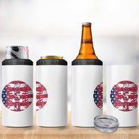 USA 250th Anniversary Baseball 4 in 1 Can Cooler Tumbler Patriotic Athlete Gift