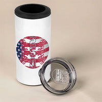 USA 250th Anniversary Baseball 4 in 1 Can Cooler Tumbler Patriotic Athlete Gift