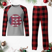 USA 250th Anniversary Baseball Plaid Pajama Set Patriotic Athlete Gift