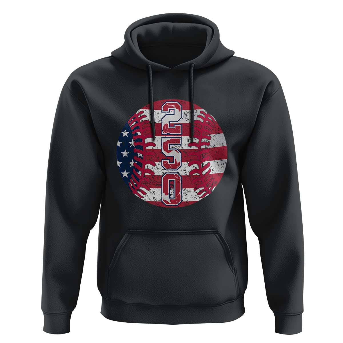 USA 250th Anniversary Baseball Hoodie Patriotic Athlete Gift