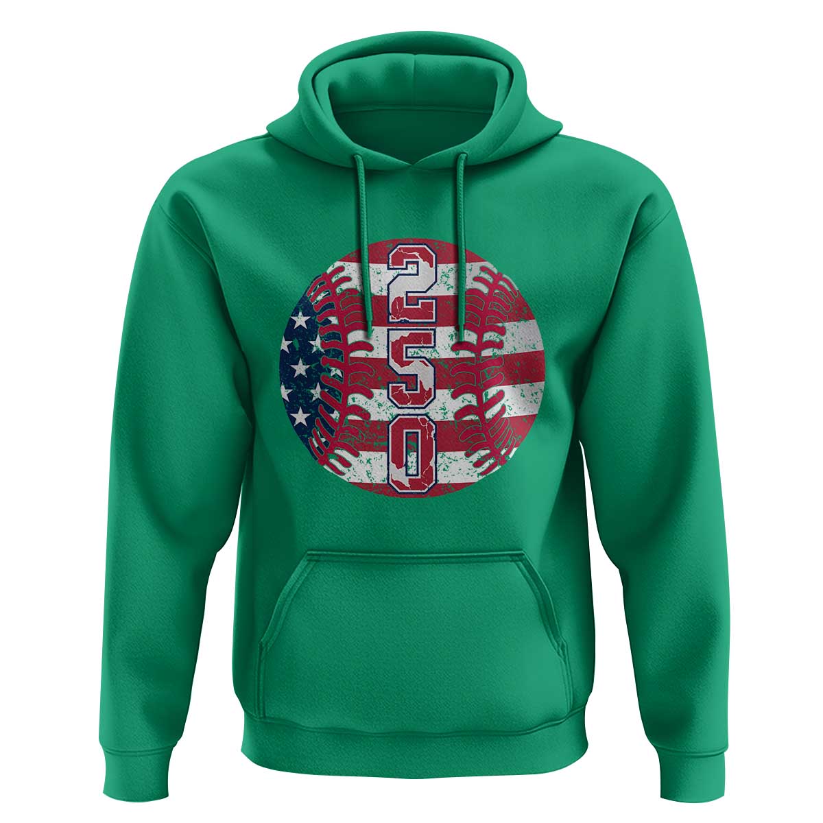 USA 250th Anniversary Baseball Hoodie Patriotic Athlete Gift