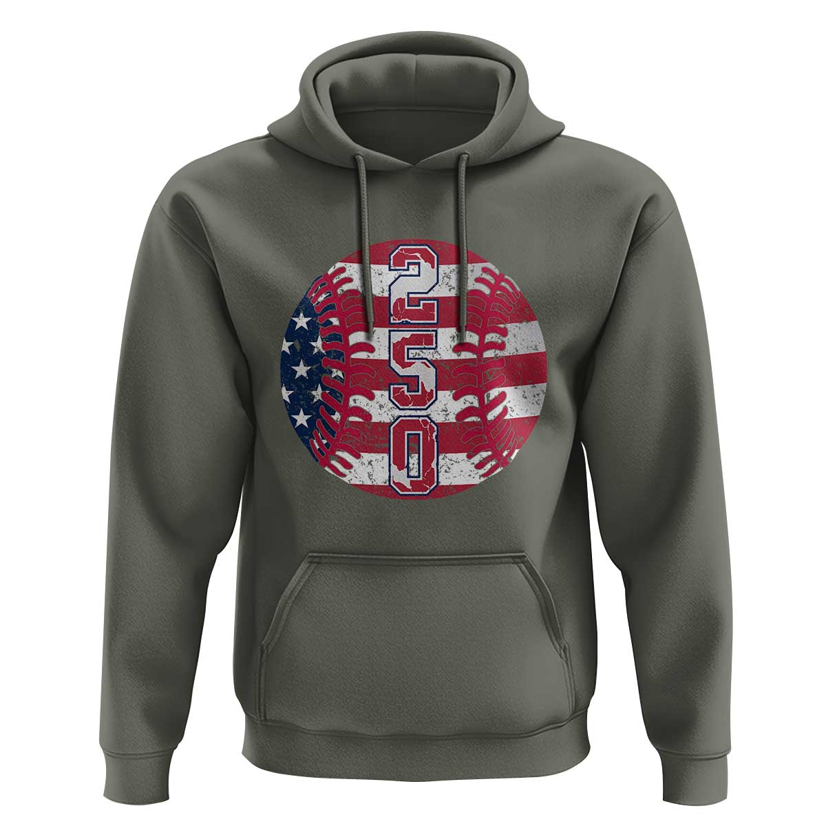 USA 250th Anniversary Baseball Hoodie Patriotic Athlete Gift