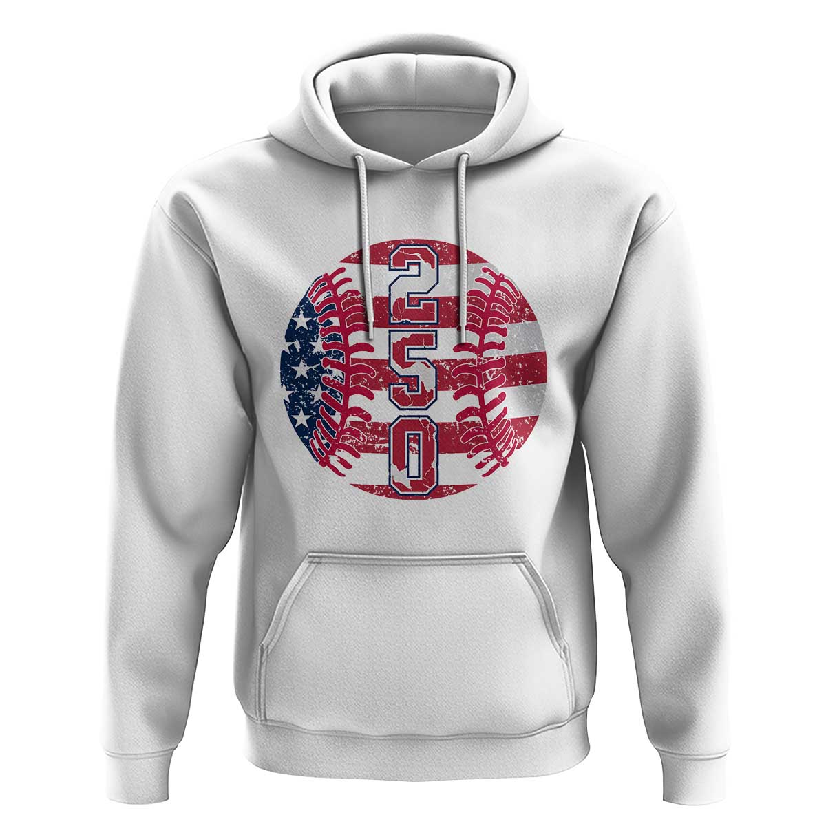 USA 250th Anniversary Baseball Hoodie Patriotic Athlete Gift