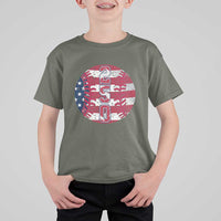 USA 250th Anniversary Baseball T Shirt For Kid Patriotic Athlete Gift