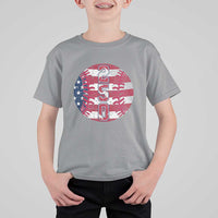 USA 250th Anniversary Baseball T Shirt For Kid Patriotic Athlete Gift