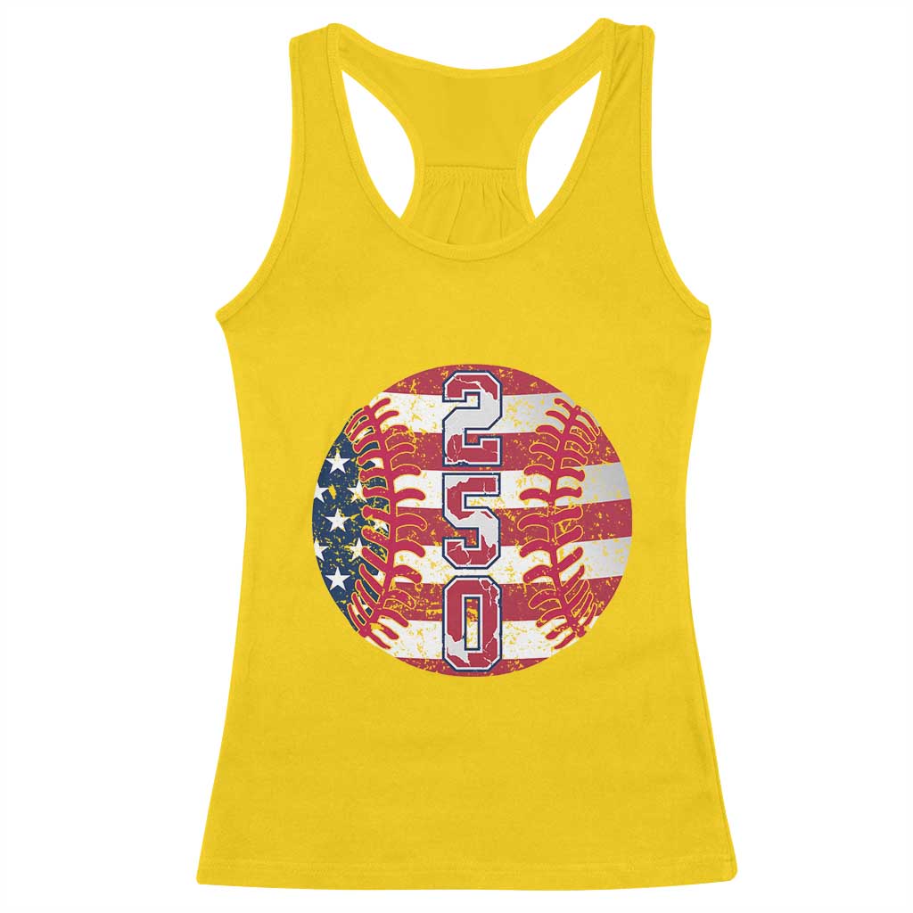 USA 250th Anniversary Baseball Racerback Tank Top Patriotic Athlete Gift