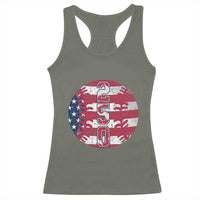 USA 250th Anniversary Baseball Racerback Tank Top Patriotic Athlete Gift