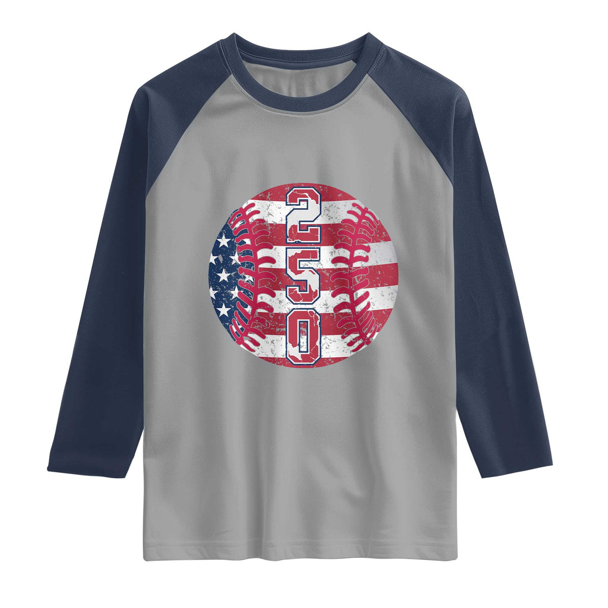 USA 250th Anniversary Baseball Raglan Shirt Patriotic Athlete Gift