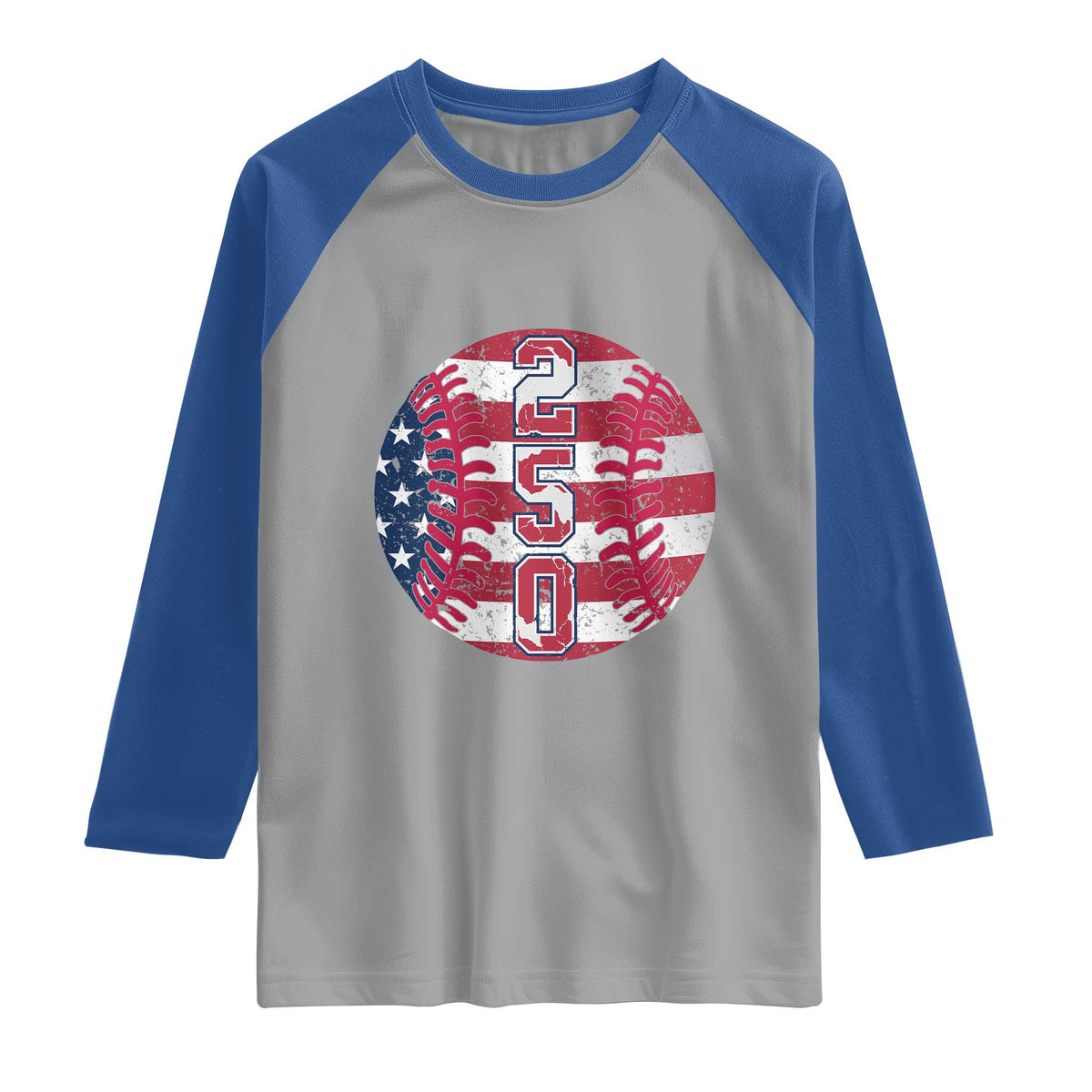 USA 250th Anniversary Baseball Raglan Shirt Patriotic Athlete Gift
