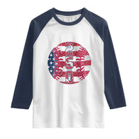 USA 250th Anniversary Baseball Raglan Shirt Patriotic Athlete Gift