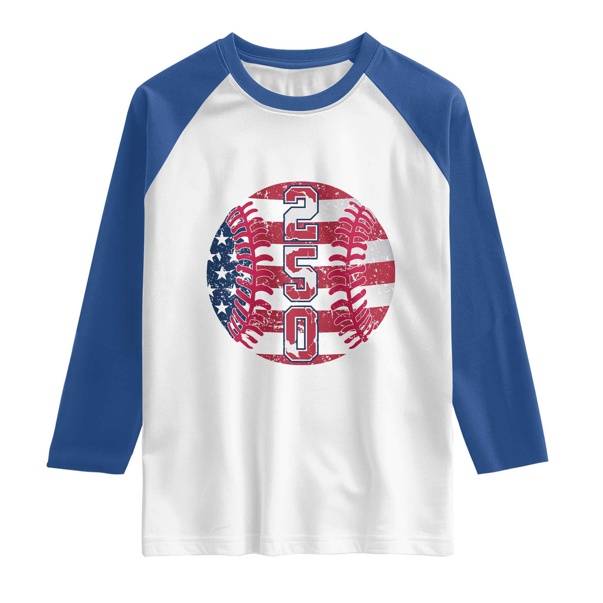 USA 250th Anniversary Baseball Raglan Shirt Patriotic Athlete Gift