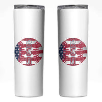 USA 250th Anniversary Baseball Skinny Tumbler Patriotic Athlete Gift