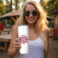 USA 250th Anniversary Baseball Skinny Tumbler Patriotic Athlete Gift
