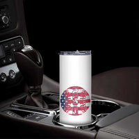 USA 250th Anniversary Baseball Skinny Tumbler Patriotic Athlete Gift